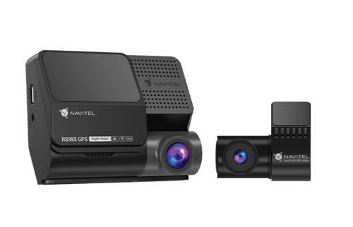Camera video auto fata-spate NAVITEL RS985, DVR, 4K, Night Vision, Ecran IPS 3inch, GPS, Wi-Fi (Negru)