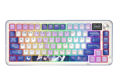 Tastatura gaming Redragon Eclipse Pro Anime, iluminare RGB, Wired, Wireless 2.4GHz, Bluetooth (Multicolor)