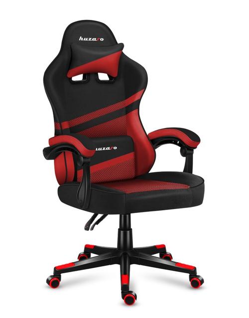 Scaun gaming Huzaro HZ-Force 4.4, Mesh, Cotiere moi, Perne lombara & cervicala, Cadru otel (Rosu/Negru)