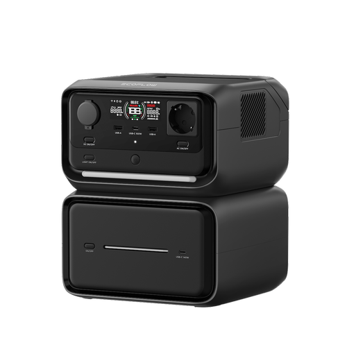 Statie de incarcare portabila EcoFlow River 3 Max Plus, 858 Wh, Wi-Fi/Bluetooth, 2 x USB-A, 2 x USB-C
