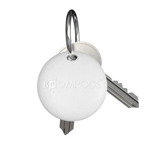 Breloc Boompods Boomtag, Bluetooth, IPX5 (Alb)