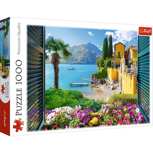 Puzzle Trefl - Vedere Lacul Como, 1000 piese
