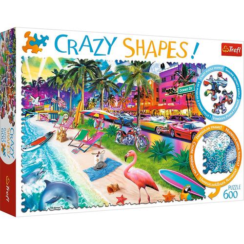 Puzzle Trefl - Forme Ciudate Miami Beach, 600 piese