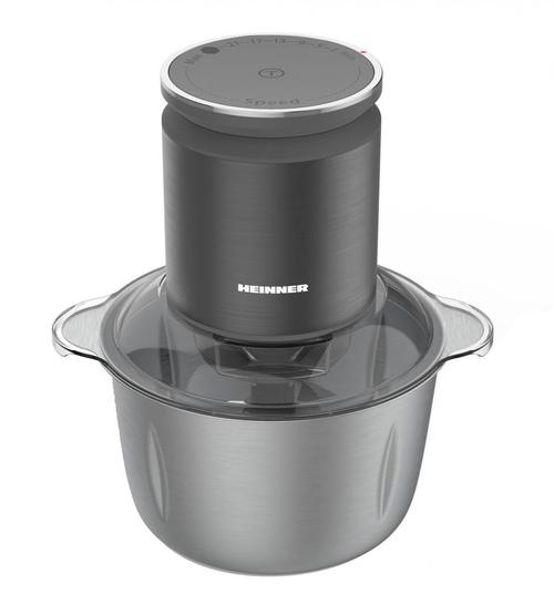 Tocator de legume HEINNER HMC-KD800SS, 800 W, 3 l, Viteza variabila (Gri antracit)
