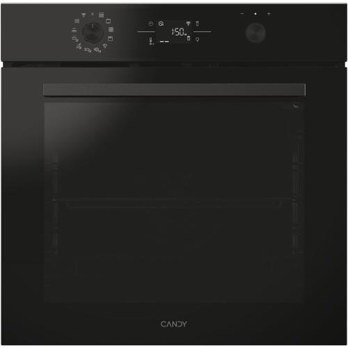 Cuptor incorporabil Candy Titanium CA6 NP5B3EHTB, Electric, 78 litri, Curatare Hidrolitica, WiFi, Tehnologie Easy STEAM, 12 functii, Butoane Push-pull, Softclose, Raft telescopic, Clasa A++ (Negru) - 0 | YEO