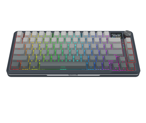 Tastatura Redragon Flekact, iluminare RGB, Wired, Wireless 2.4GHz, Bluetooth (Negru)