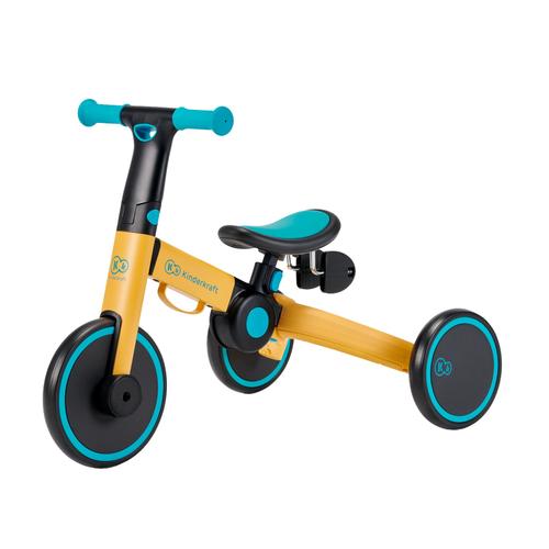 Tricicleta 3 in 1  Kinderkraft 4Trike, Greutate maxima suportata 25 Kg, Galben