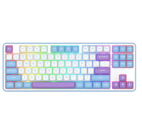 Tastatura Redragon StarBlade Pro, Wired, USB, iluminare RGB (Alb)