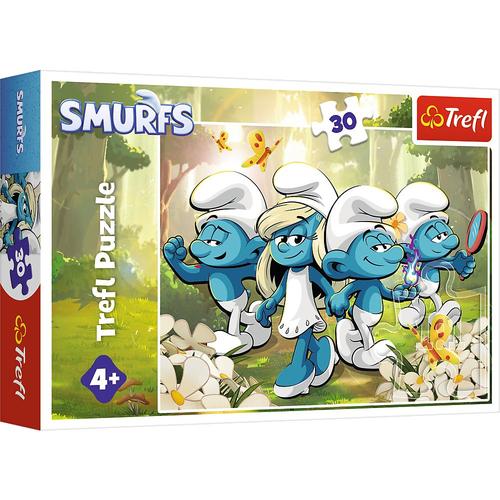 Puzzle Trefl- Aventurile strumfilor, 30 piese
