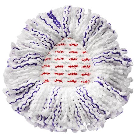 Rezerva mop rotativ Vileda Turbo 3IN1, Microfibra (Alb)