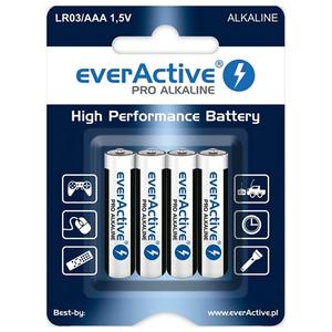 Baterie Alcalina everActive, LR03, 4 bucati