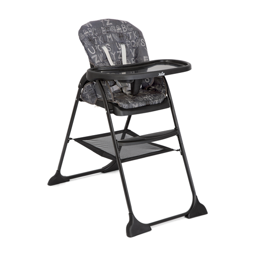 Scaun de masa Joie  Mimzy Snacker ABC Charcoal, 6 luni +, pliabil, Gri