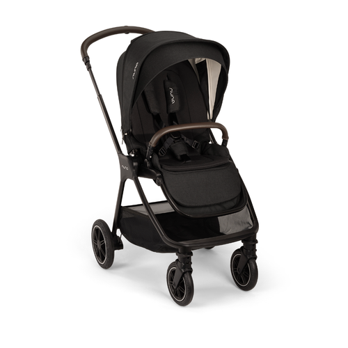 Carucior compact Nuna TRIV next Caviar, 0 - 22kg, Negru