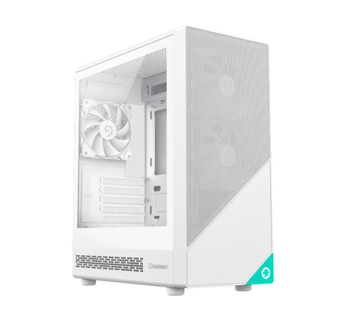 Carcasa Gamemax Focus Mesh, Mini Tower, Fara sursa (Alb)