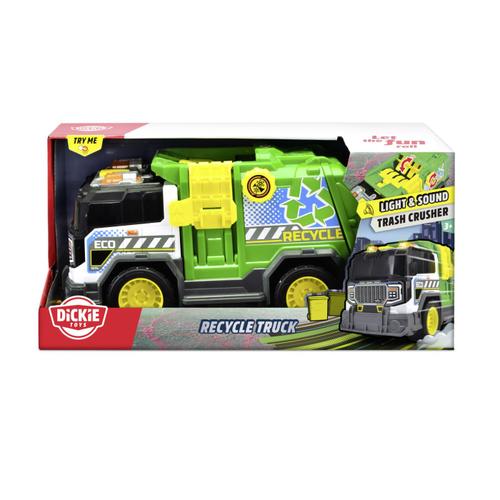 Jucarie pentru copii Dickie Toys - Camion de gunoi, cu sunete si lumini, 30 cm