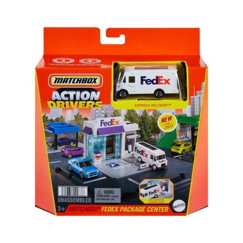 Set de joaca - Matchbox Action Drivers - Fedex Package Center - Matchbox Action Drivers - Mattel