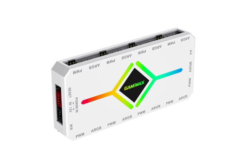 Hub Controller Gamemax PWM-ARGB V4.0 (Alb)