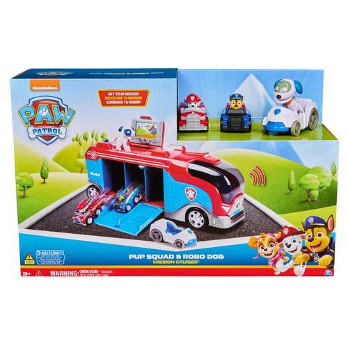 Set de joaca autocar cu figurine, Paw Patrol, Mission Cruiser