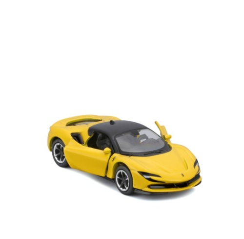 Masinuta metalica Maisto - Ferrari SF90 Stradale, scara 1:64 (Galben)