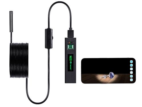 Camera endoscop Tracer HardWire, Cablu 5M, 8MM LED, WiFi, 4K 3840x2160, IP67 (Negru)