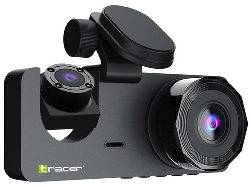 Camera video auto Tracer Halo 360 Dual, Full HD/VGA, Ecran IPS 3.0inch, Microfon, Difuzor, Mod parcare 24/7, Unghi filmare 120 grade, Senzor G (Negru)