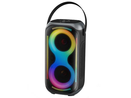 Boxa Portabila Tracer Poweraudio King 2 BT TWS, 45 W, Bluetooth, Autonomie 8 ore, LED RGB, Karaoke ready, microSD (Negru)