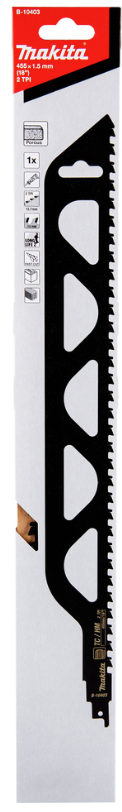 Lama fierastrau sabie Makita B-10403, 1.5 x 455 mm