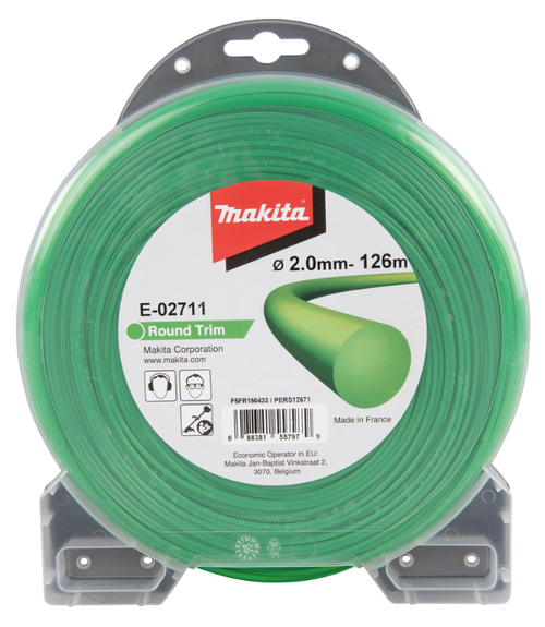 Fir nylon Makita E-02711, 2.0mm x 126m (Verde)