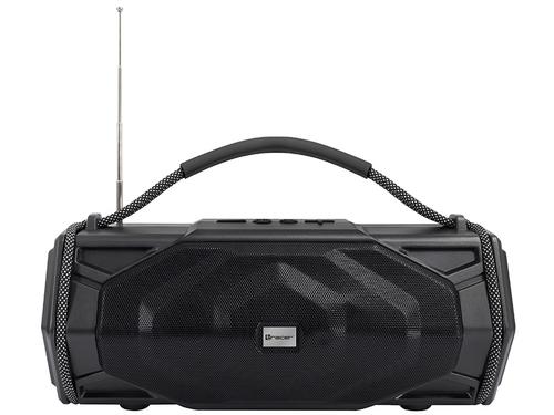 Boxa portabila Tracer Explorer TWS BT, Bluetooth, 15 W, Pnou solar, Lanterna, Radio FM, Functie bacterie externa 1800 mAh, USB, microSD (Negru)