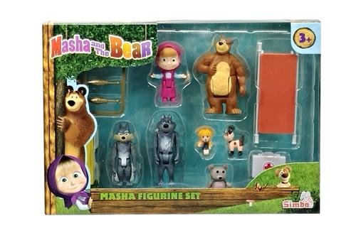 Set 7 figurine - Masha - Masha and the Bear - Simba