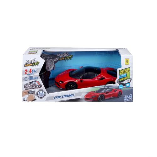 Masinuta premium cu telecomanda Maisto - Ferrari SF90 Stradale, scara 1 la 24