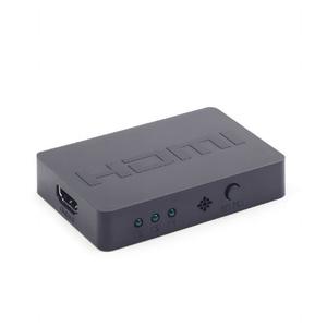 Switch video Gembird DSW-HDMI-34, 3 device la 1 Monitor, 3x HDMI (Negru)