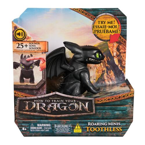 Figurina cu sunet -  Cum sa iti dresezi dragonul dragon (Negru)