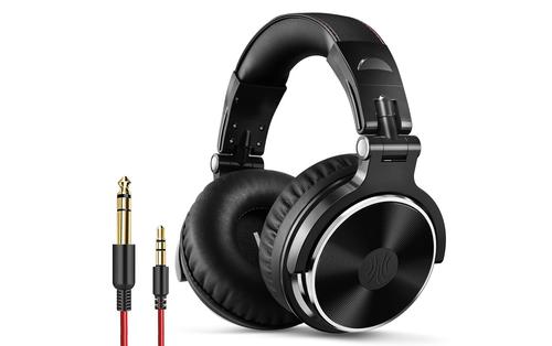 Casti OneOdio cu fir detasabil, tip over ear, utilizare profesionala, DJ, conectare prin Jack 3.5 mm, Jack 6.35 mm, Difuzor 50 mm (Negru)