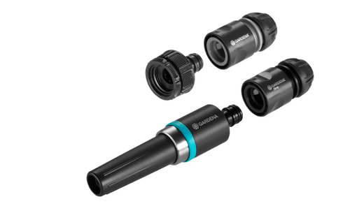 Set cuple furtun Gardena EcoLine Basic, 1/2inch- 5/8inch, 4 piese (Negru)