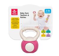 Jucarie dentitie Gantera Kettlebell, 3 luni+, Hola