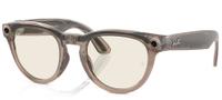 Ochelari de soare Smart Ray-ban META Headliner Shiny Stone RW4009F, Wi-Fi 6, Bluetooth, Aparat foto cu filmare, Asistent vocal, 32GB Flash, Meta AI integrat, Lentile Verzi (Gri/Verde)