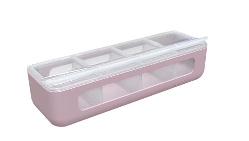 Cutie pentru depozitarea alimentelor Melii - Roz, 440 ml