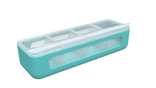 Cutie pentru depozitarea alimentelor Melii - Albastru, 440 ml