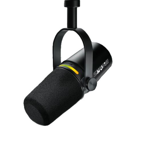 Microfon de Podcast Shure MV7+-K, XLR/USB-C, Cardioid Dinamic (Negru)