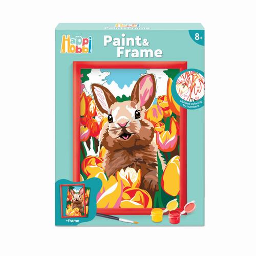 Set de pictura pe numere Happi Hobbi, Iepuras vesel
