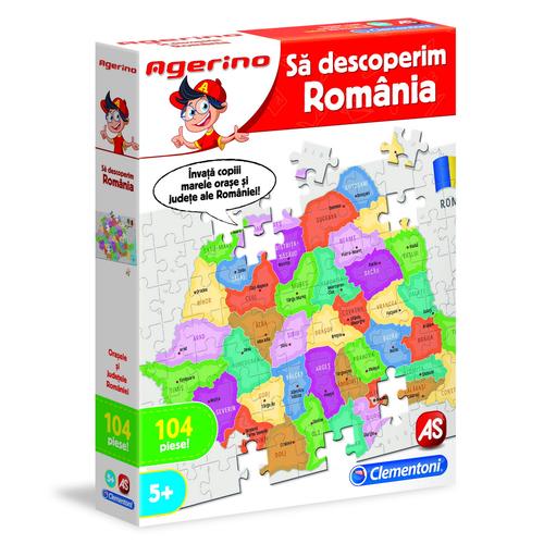 Puzzle educativ - Sa descoperim Romania, 104 piese