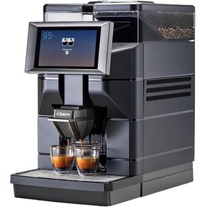 Espressor automat Saeco Magic B2, 1300 W, Rezervor 4l, 8 niveluri rasnire, Ecran Color Touch 7", Capacitate boabe 1.2 kg (Negru)