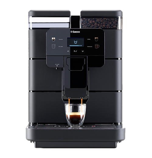 Espressor automat Saeco Royal Black 9J0040, 1400 W, Rezervor 2.5 l, Rasnita incorporata cu 8 trepte, Capacitate boabe 600 gr (Negru)
