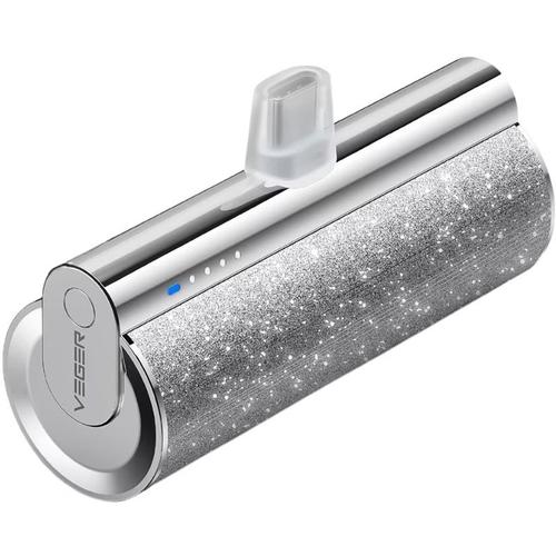 Baterie externa VEGER W0573, 5000 mAh, 1xUSB-C (Argintiu)