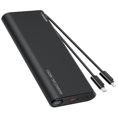 Baterie externa VEGER W2503, 25000 mAh, 1x USB, 1x USB-C (Negru)