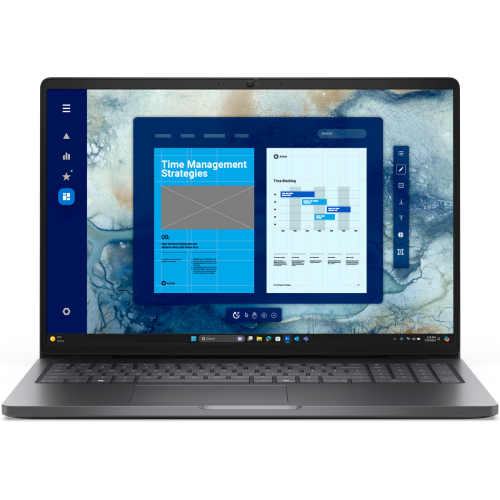 Laptop Dell Pro 16 PC16250 (Procesor Intel® Core™ 3 100U (10M Cache, up to 4.70 GHz), 16inch FHD+, 8GB DDR5, 512GB SSD, Intel Graphics, Windows 11 Pro, Negru)