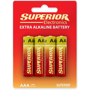 Baterii Alcaline Superior AAA 4 buc Blister