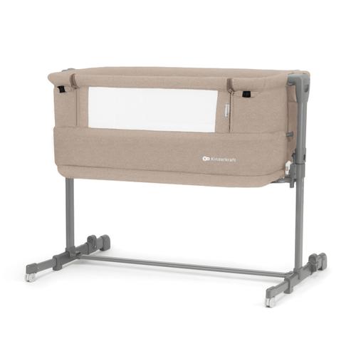 Patut 3in1  Kinderkraft Neste Grow, 2 niveluri, saltea inclusa, Bej