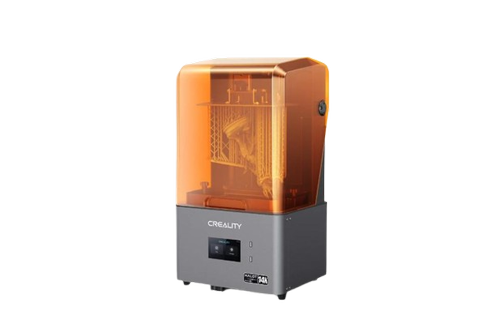 Imprimanta 3D Creality HALOT-MAGE S, LCD MSLA, Touchscreen, Wireless, Retea (Gri/Portocaliu)